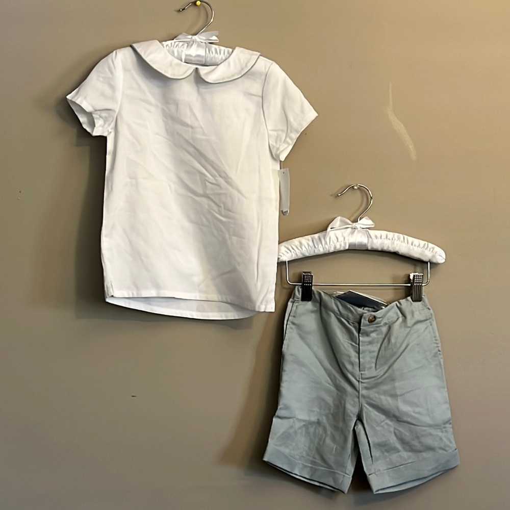 Kids White and blue/green Matching Set EDGEHILL collection